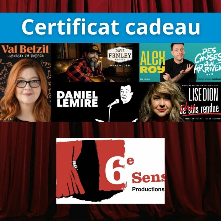 Certificat cadeau 6 sens